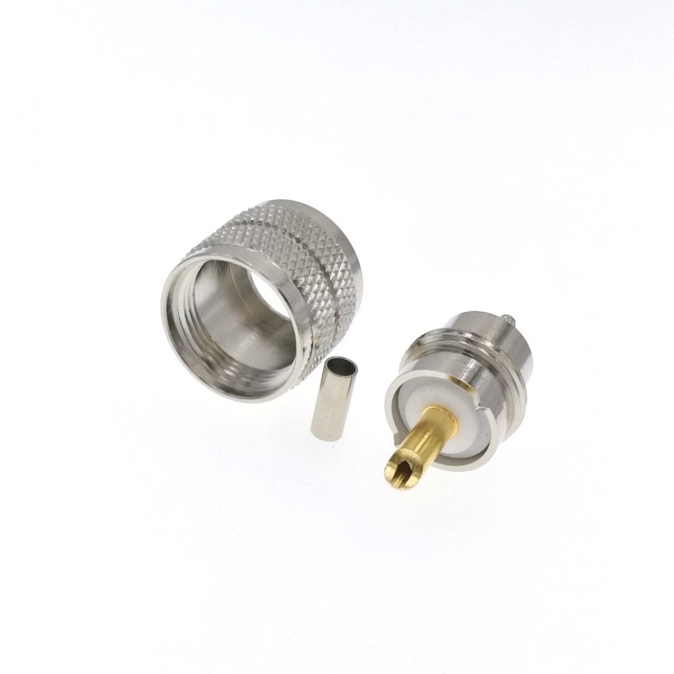 ВЧ-разъём UHF(male) PL259 обжимной под кабель RG-316