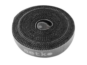 Лента-липучка многоразовая 14,5мм*3м, с насечками для отрыва (каждые 2 см), черная NETKO Optima