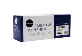 Тонер-картридж NetProduct (N-TK-1160) для Kyocera-Mita P2040dn/P2040dw, 7,2K, с чипом
