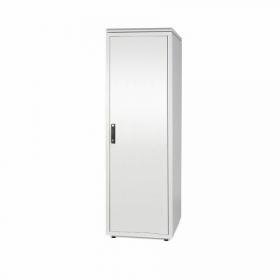  					Шкаф напольный 19, SZBD, 45U, 2096x600х600мм (ВхШхГ), стальная дверь, ручка с замком с трехточечной фиксацией, цвет серый (RAL 70				 