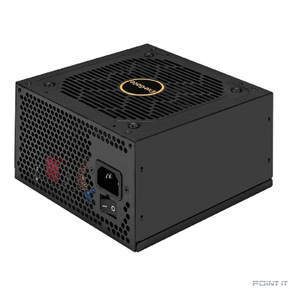 Exegate EX297233RUS Блок питания 850W 80 PLUS® GOLD 850VSP FC (ATX3.0, APFC, КПД 90% (80 PLUS GOLD), 120mm fan, 24pin, 2x(4+4)pin, PCIE5.0/12VHPWR, 4xPCI-E, 6xSATA, 3xIDE, 1xFDD, Full Cable Management