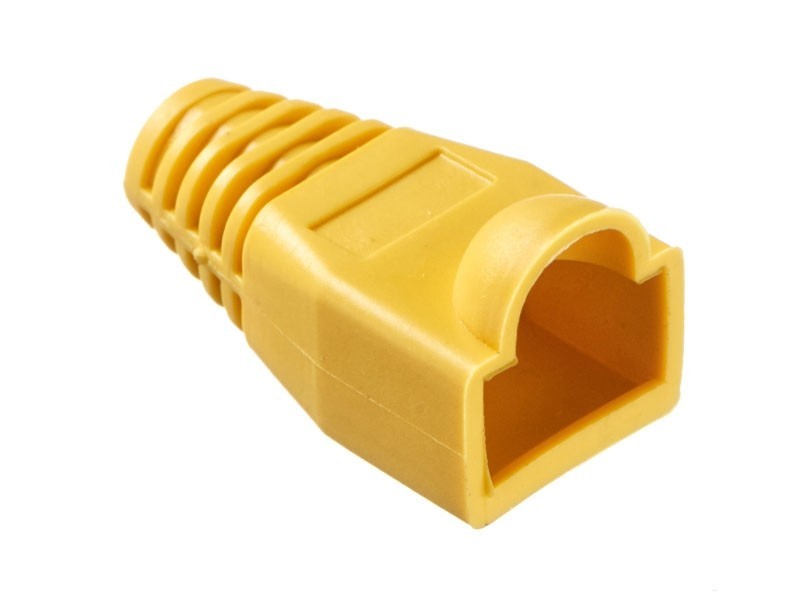 Изолирующий колпачок для RJ45 жёлтый, D-6 мм, 100шт, NETKO Optima