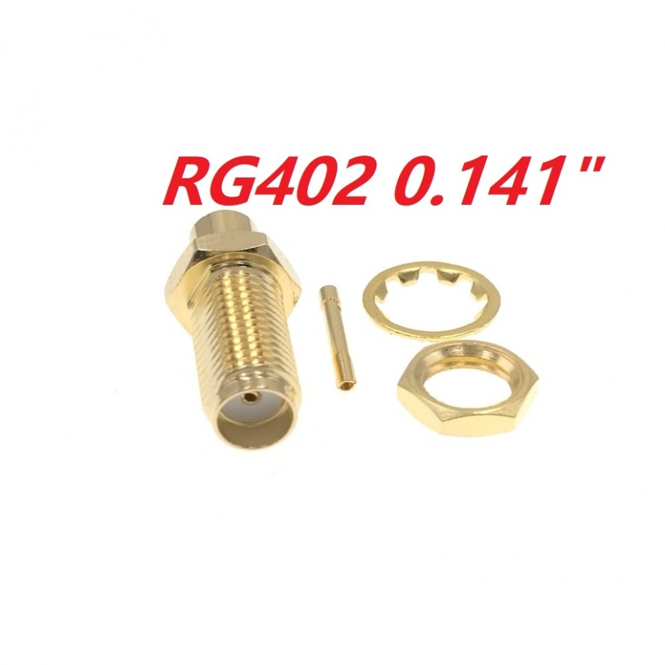 ВЧ-разъём SMA(female) под пайку RG-402
