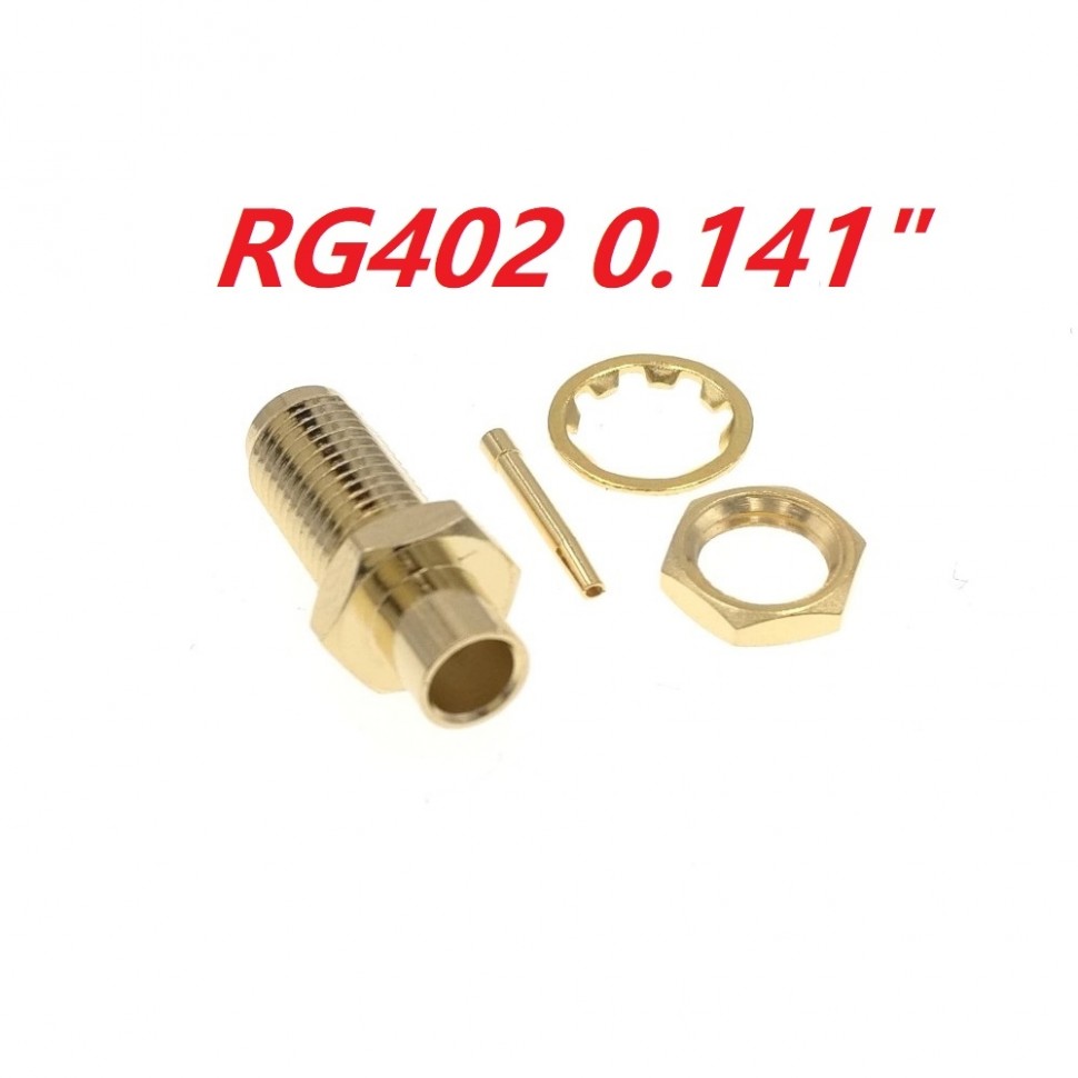 ВЧ-разъём SMA(female) под пайку RG-402