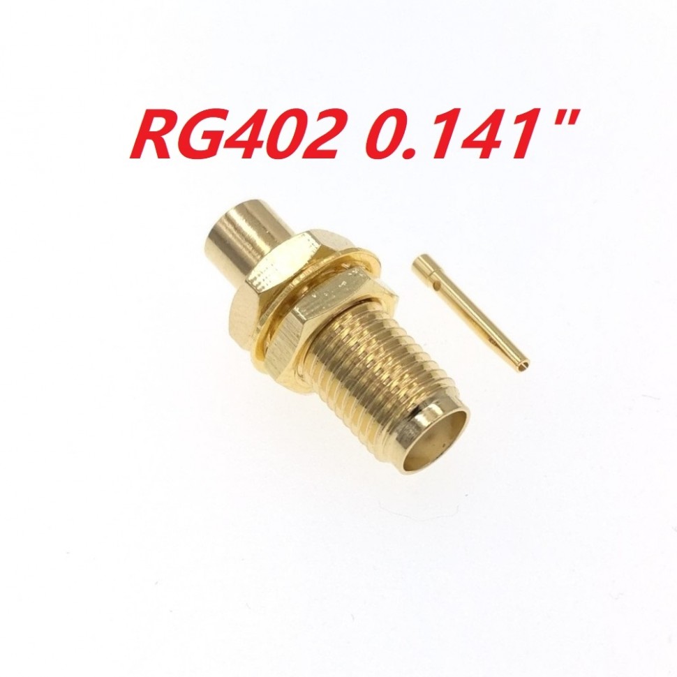 ВЧ-разъём SMA(female) под пайку RG-402
