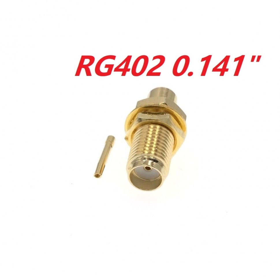 ВЧ-разъём SMA(female) под пайку RG-402