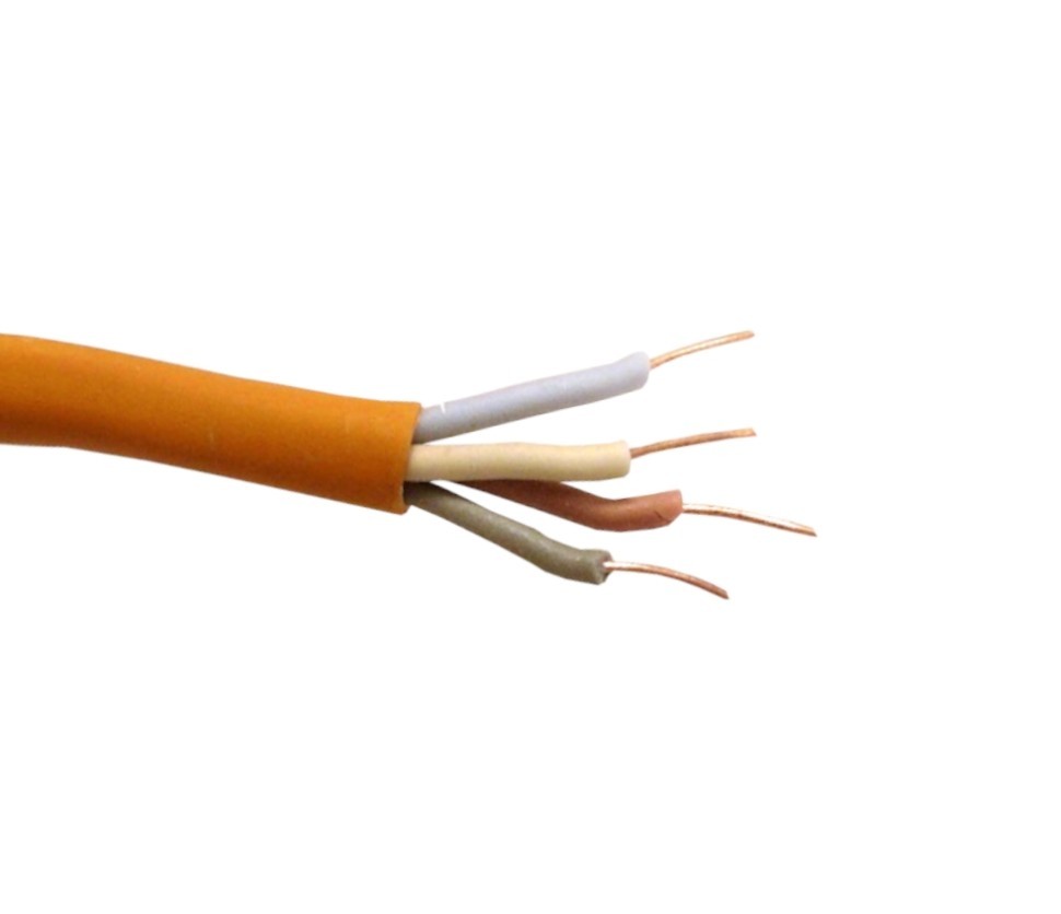 Кабель сигнальный ТЕХНОКАБЕЛЬ, неэкранированный, КПСнг(А)-FRLS, 2*2*0.2мм2 (0.51мм) 20м, оранж. АКЦИЯ