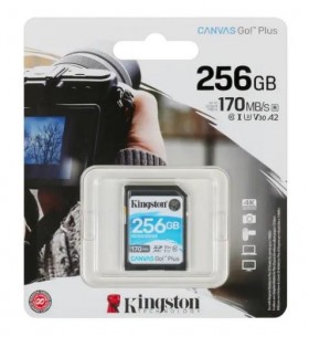 Карта памяти SDXC 256GB C10 CANVAS SDG3/256GB KINGSTON