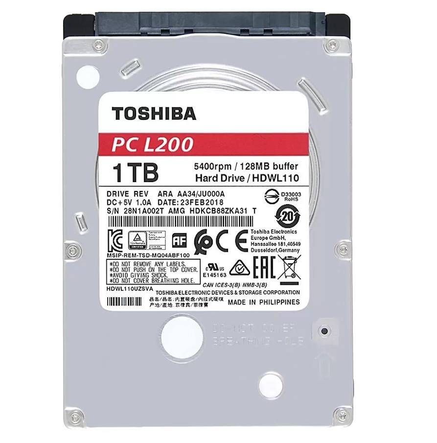 Жесткий диск SATA2.5" 1TB 5400RPM 128MB HDWL110UZSVA TOSHIBA