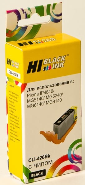 Картридж Hi-Black (HB-CLI-426Bk) для Canon PIXMA MG5140/5240/6140/8140, Bk