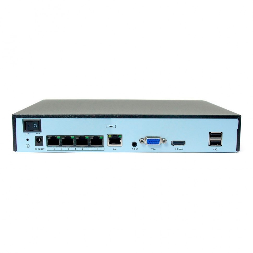 AR-N481PX - сетевой IP видеорегистратор (NVR), 4 порта PoE (до 8 Мп)