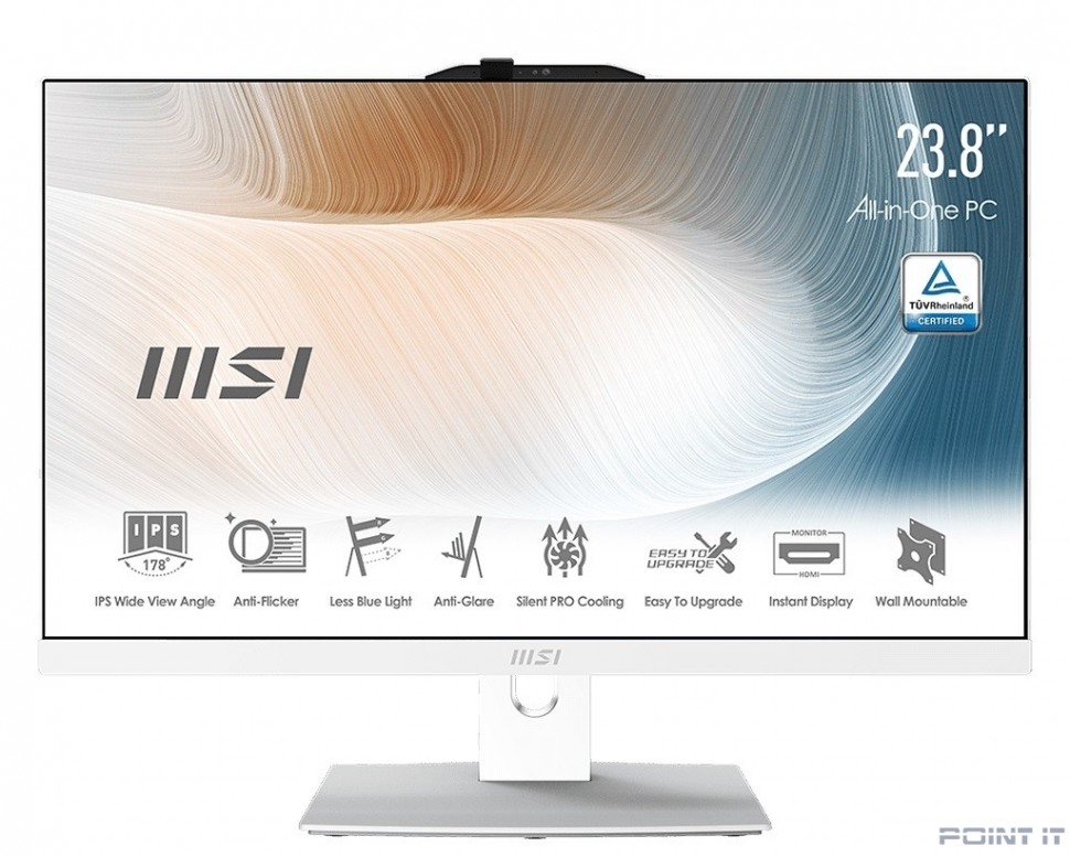 MSI Modern AM242P 1M-1024XRU [9S6-AE0722-1024] White 23.8" {Full HD Core 5 120U/8Gb/SSD512Gb Graphics/noOS/kb/m}