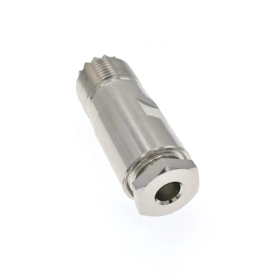 ВЧ-разъём UHF(female) SO239 прижимной под кабель RG-58