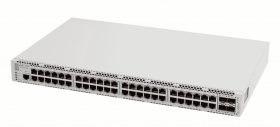 Ethernet-коммутатор MES2348B, 48 портов 10/100/1000 Base-T, 4 порта 10GBase-X (SFP+)/1000Base-X (SFP), L2+, 220V AC, 12V DC